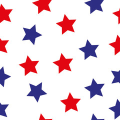 american stars flag pattern, abstract seamless texture vector art illustration
