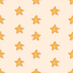 Seamless pattern animal forest background
