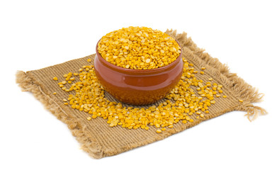 Split Chickpea Also Know as Chana Dal, Yellow Chana Split Peas, Dried Chickpea Lentils or Toor Dal...