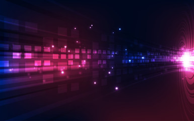 Abstract vector blue technology concept. background illustration