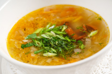 vegetarian mushroom soup