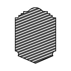 elegant frame with stripes vector illustration design