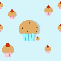 food seamless pattern vector background
