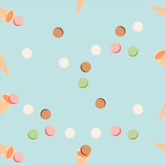 food seamless pattern vector background
