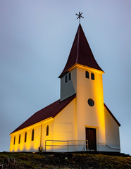 Church of Iceland at sundown