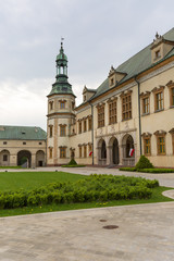 Fototapeta na wymiar 17th century Palace of the Krakow Bishops in Kielce, Poland