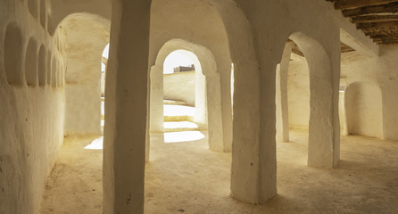 Interior of Sidi Brahim Mosque at El Atteuf, one of the five cities making up what is referred to as the M'Zab Pentapolis, Algeria