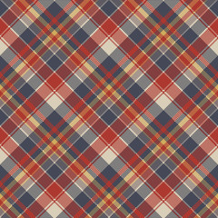 Tartan coarse fabric texture seamless pattern