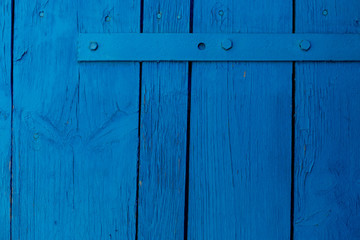 Fototapeta premium Wooden blue door