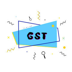 GST card. Vector illustration.