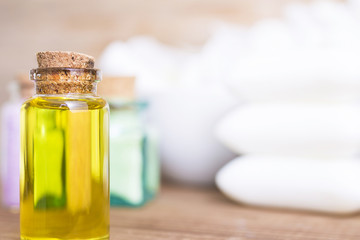 oils, bath salts and soaps. spa concept