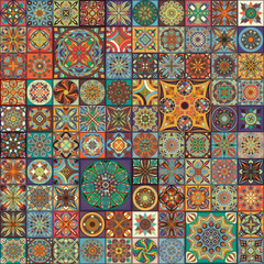 Seamless pattern with decorative mandalas. Vintage mandala elements. - 205612400