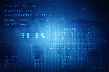 2D Digital Abstract Business Networking background