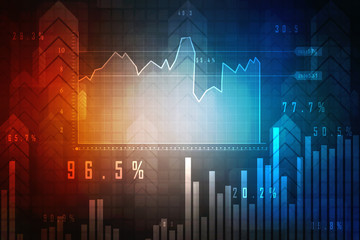 2D Digital Abstract Business Networking background