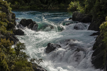 Aratiatia Dam on the Waikato River, New Zealand