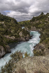Aratiatia Dam on the Waikato River, New Zealand