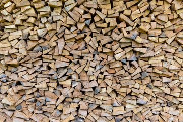 stack firewood for wallpaper background