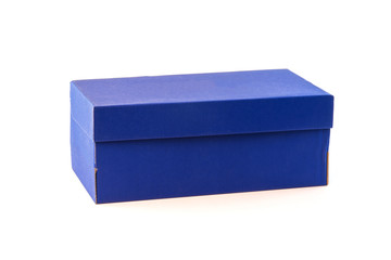 blue box isolated on white background