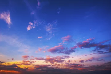 Photo sur Plexiglas Ciel beau ciel crépuscule après le coucher du soleil