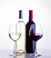 Glass of red wine