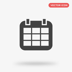 Calendar icon isolated on white background