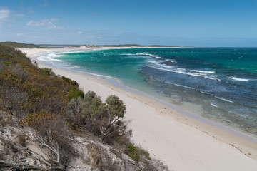 Fototapeta na wymiar Four Mile Beach, beautiful place within the Fitzgerald River National Park, Western Australia