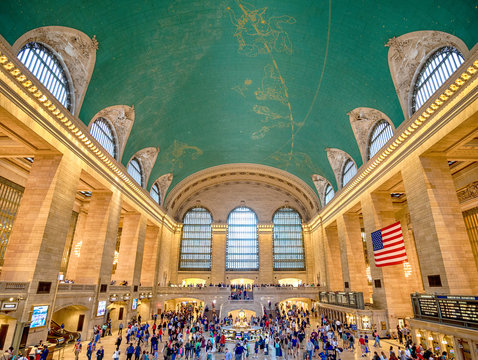 Interior Of Grand Central Station OnJulyl 14, 2017 In New York C