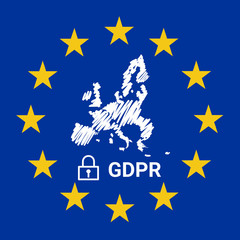 GDPR sign illustration