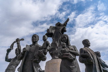 Fototapeta premium Monument Kazakh Eli , Kazakhstan 