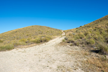 Hiking in the mountains of Carboneras in Almeria