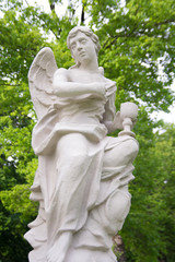 angel statue in the garden