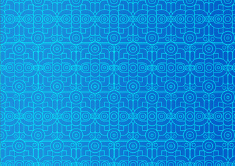  Abstract ornament .Blue background with pattern