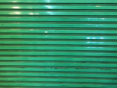 Green Metal Door 