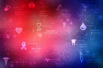 2D illustration medical structure background