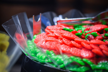 artisanal candies within the candy shop in Prague