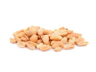 Peanut baked salt isolated on white background