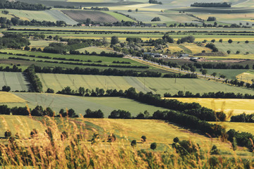 Fototapeta na wymiar Landscape of Europe fields countryside