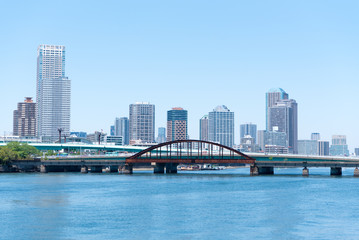 晴海橋梁と晴海橋（晴海運河）