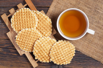 Tea and tasty waffles