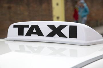 White Taxi Sign © kevers