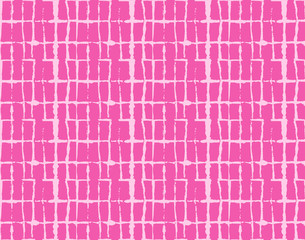 Fototapeta premium Baby Pink, Blue, Turquoise Stripes Organic Vector Seamless Geo Pattern. Fine Suit Ikat Tie Dye Wabi Sabi Traditional Winter Prints. Hand Drawn Female Fashion Design, Childrens Exotic Kimono Ornament.