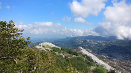 Fototapeta na wymiar Mount Lovcen in Montenegro.