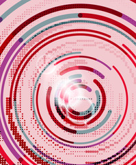 Circular lines, circles, geometric abstract background