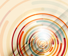 Circular lines, circles, geometric abstract background