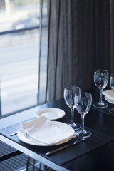 Restaurant cafe bar in luxury hotel