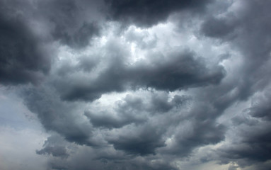 clouds, it's going to rain
