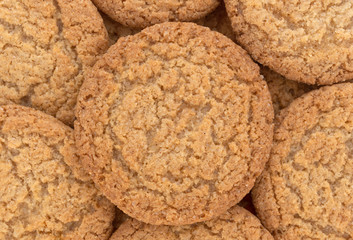 Close view of apple pie crust cookies.
