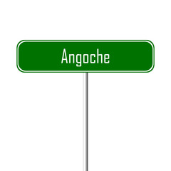 Angoche Town sign - place-name sign