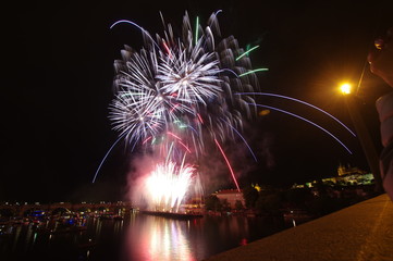 Feuerwerk in Prag
