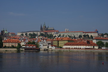 Fototapeta na wymiar Moldauufer von Prag